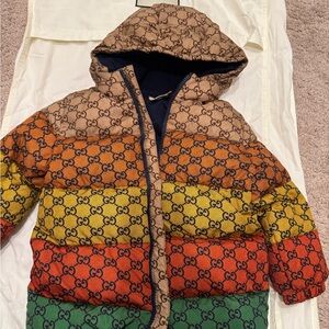 Gucci Blue and Orange Patterned Jacket